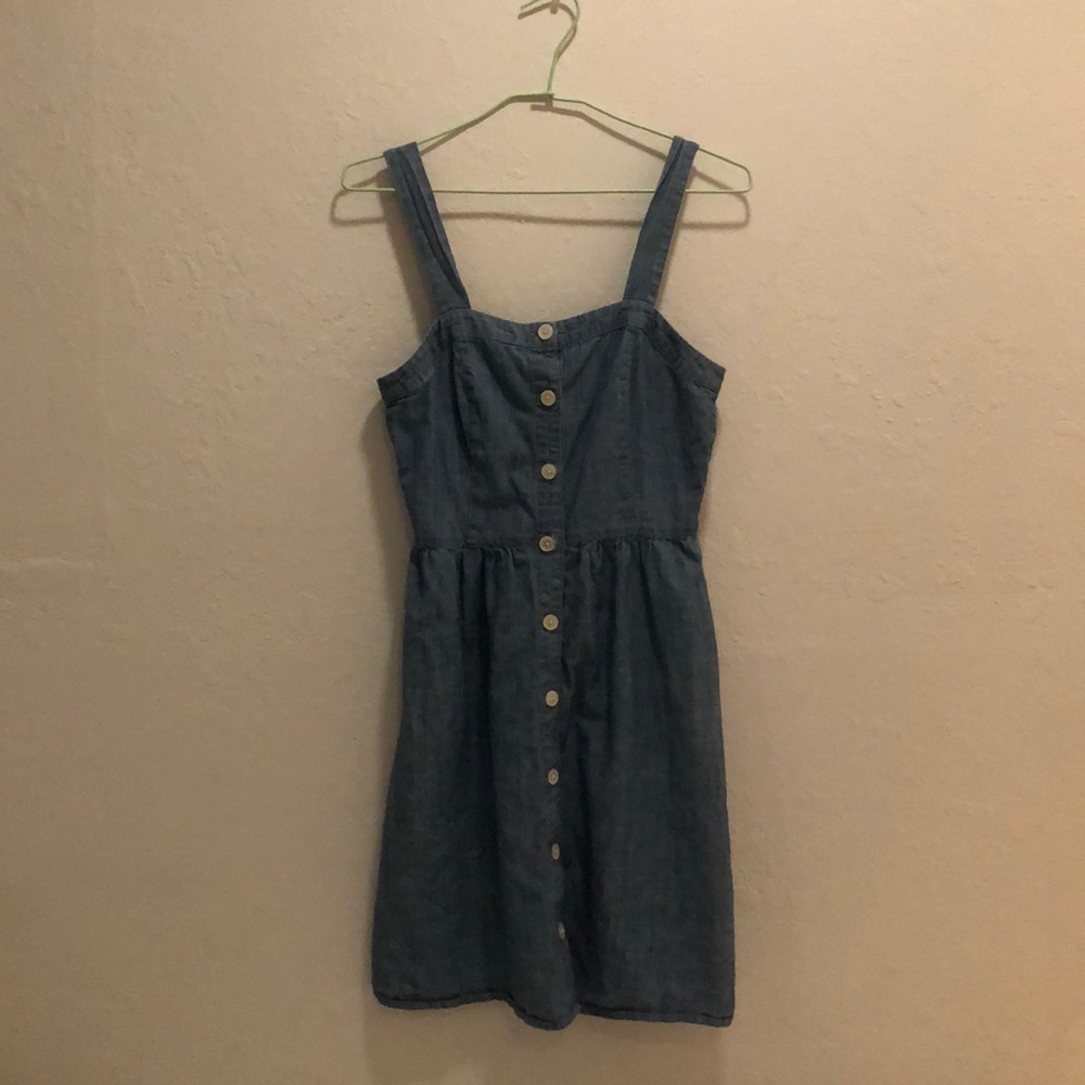 J crew blue chambray dress